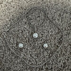 925 EFFY genuine pearl Set